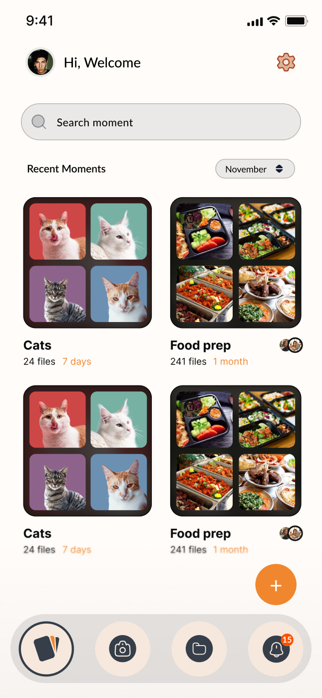 Seson App Home Screen